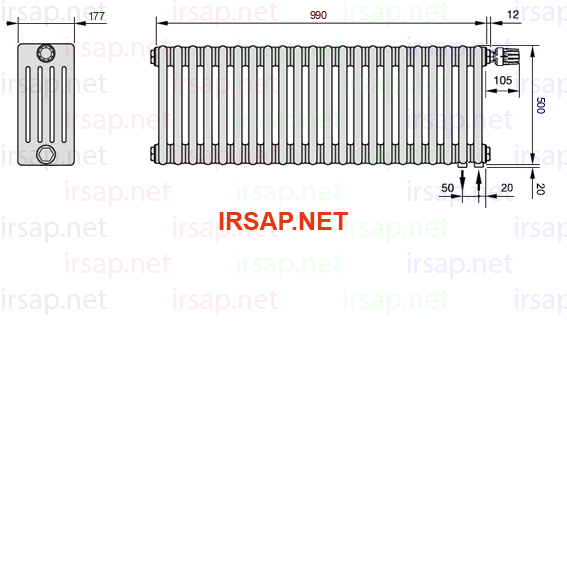Радиатор IRSAP Tesi 50500/22 T25 CL 01